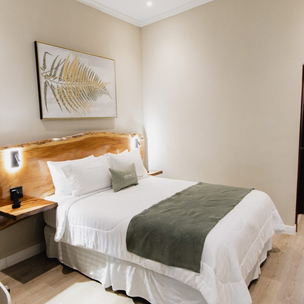 "Habitación acogedora con cama matrimonial en Los Abetos Boutique Hotel"